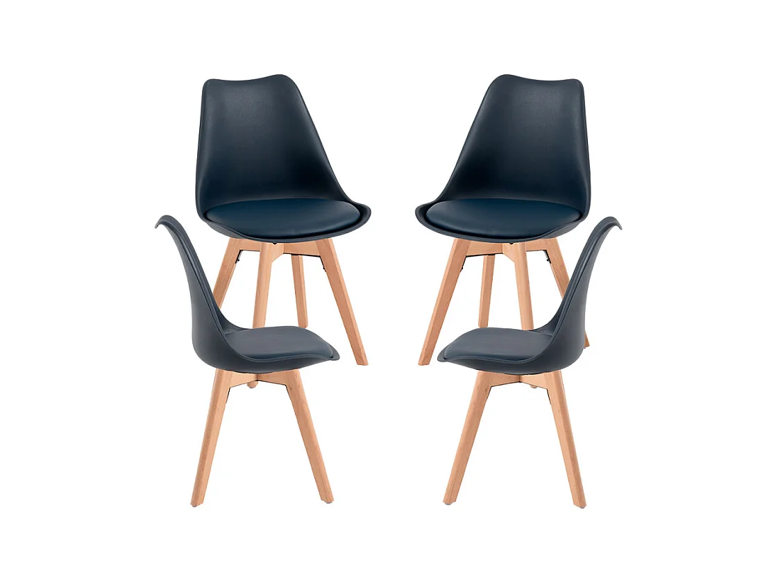 Packs Sillas Comedor - Pack 4 Sillas Synk Basic - Azul oscuro