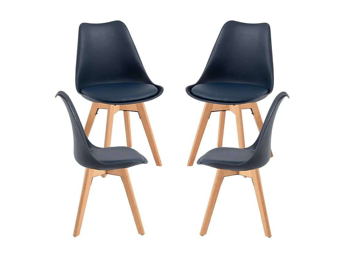 Packs Sillas Comedor - Pack 4 Sillas Synk Basic - Azul oscuro