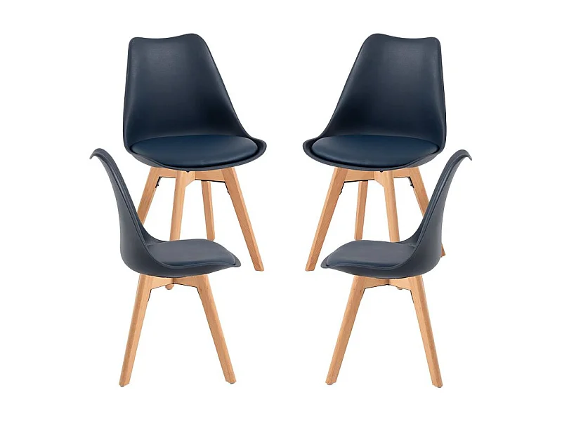 Packs Sillas Comedor - Pack 4 Sillas Synk Basic - Azul oscuro