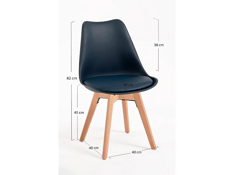 Sillas Comedor - Silla Synk Basic - Azul oscuro