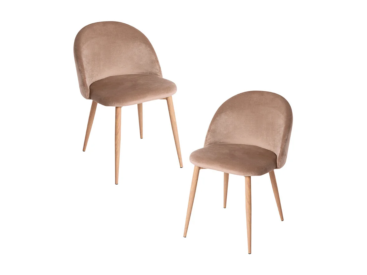 Packs Sillas Comedor - Pack 2 Sillas Vint Terciopelo - Champán