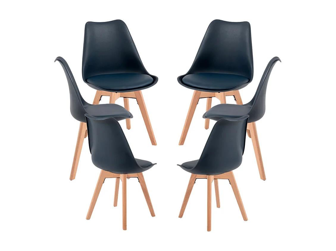 Packs Sillas Comedor - Pack 6 Sillas Synk Basic - Azul oscuro