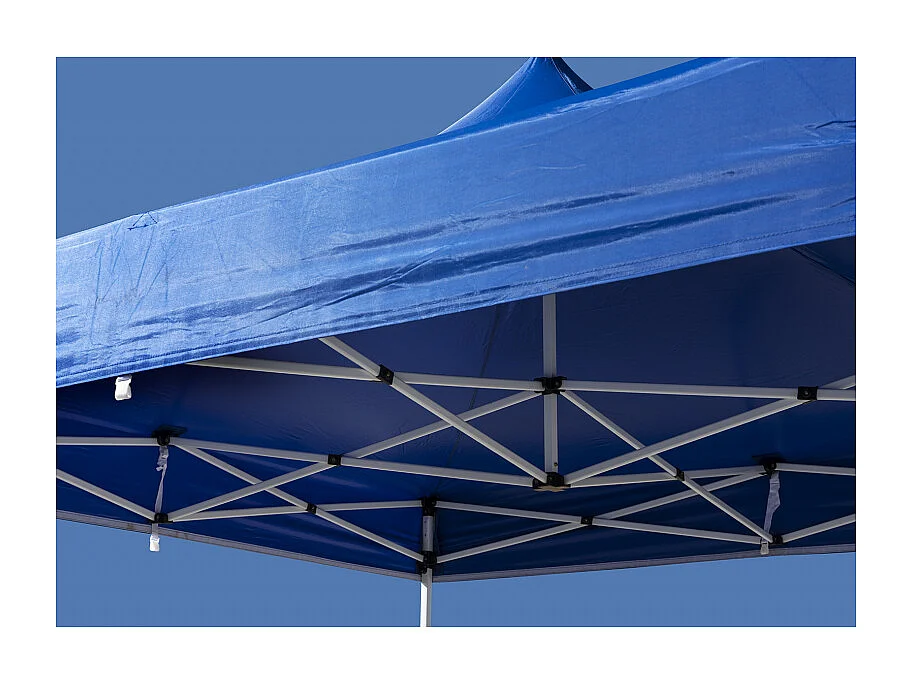 Carpa Plegable 3x3 Master - Azul - Impermeable - Cenador ideal para Camping, Eventos, Playa, Jardín