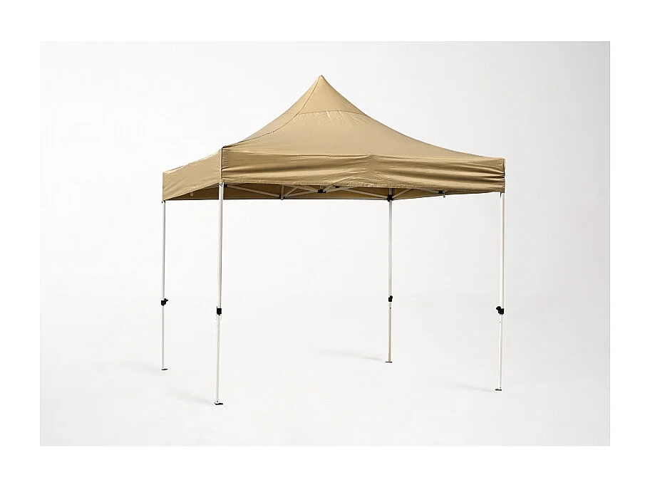 Carpa Plegable 3x3 Master - Marrón - Impermeable - Cenador ideal para Camping, Eventos, Playa, Jardín