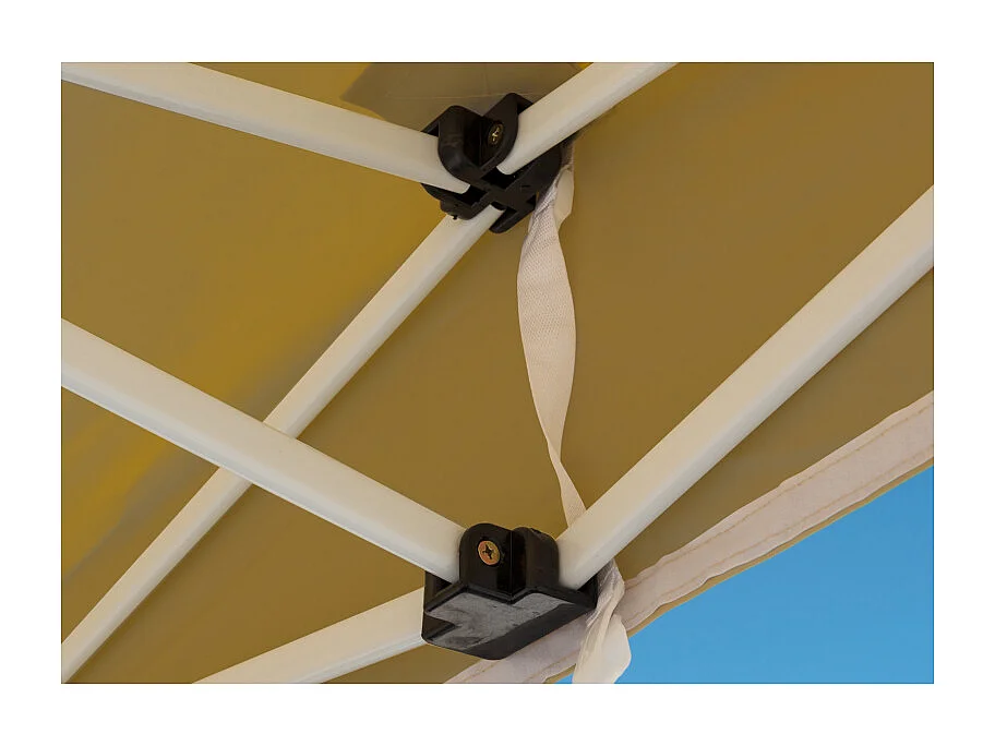 Carpa Plegable 3x3 Master - Marrón - Impermeable - Cenador ideal para Camping, Eventos, Playa, Jardín