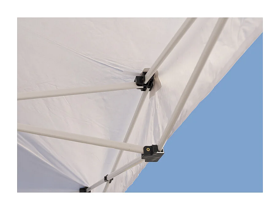 Carpa Plegable 3x3 Master - Blanco - Impermeable - Cenador ideal para Camping, Eventos, Playa, Jardín