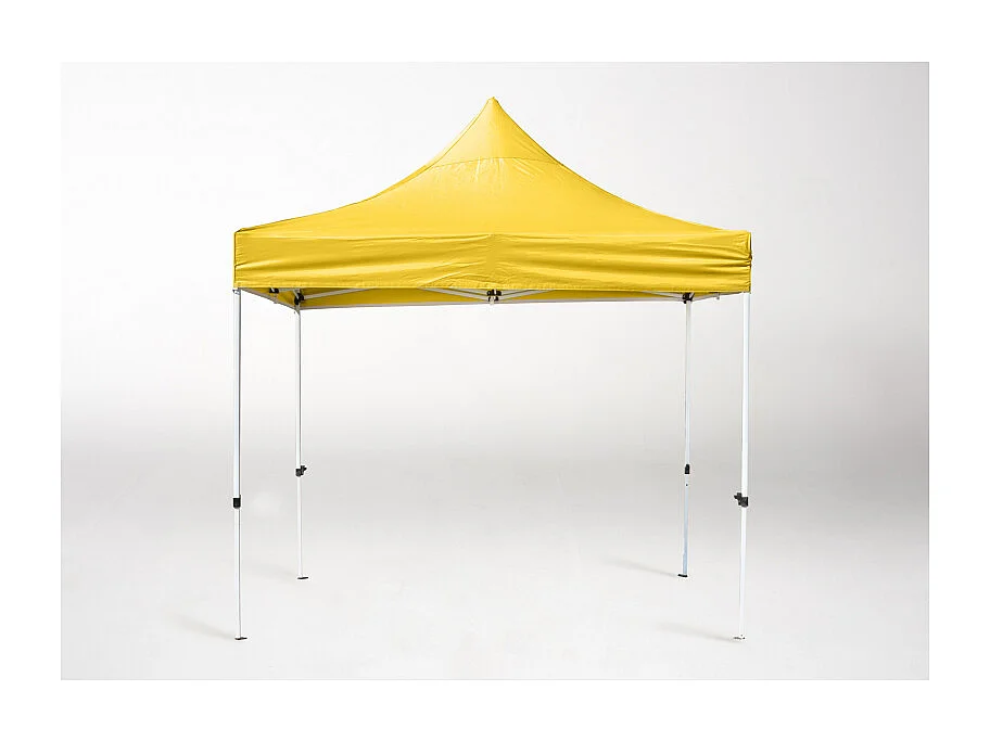 Carpa Plegable 3x3 Master - Amarillo - Impermeable - Cenador ideal para Camping, Eventos, Playa, Jardín