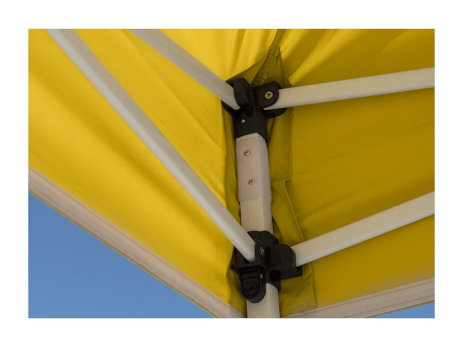 Carpa Plegable 3x3 Master - Amarillo - Impermeable - Cenador ideal para Camping, Eventos, Playa, Jardín