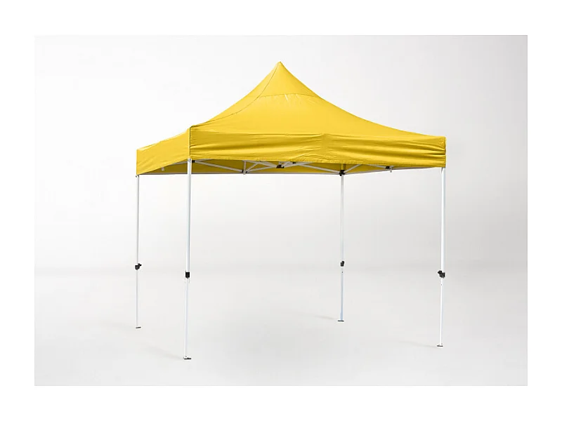 Carpa Plegable 3x3 Master - Amarillo - Impermeable - Cenador ideal para Camping, Eventos, Playa, Jardín