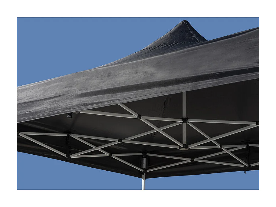 Carpa Plegable 3x3 Master - Negro - Impermeable - Cenador ideal para Camping, Eventos, Playa, Jardín