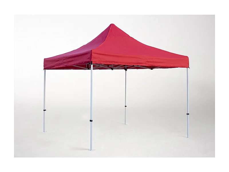 Carpa Plegable 3x3 Master Plus - Rojo - Impermeable - Cenador ideal para Camping, Eventos, Playa, Jardín