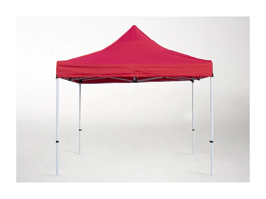 Carpa Plegable 3x3 Master Plus - Rojo - Impermeable - Cenador ideal para Camping, Eventos, Playa, Jardín