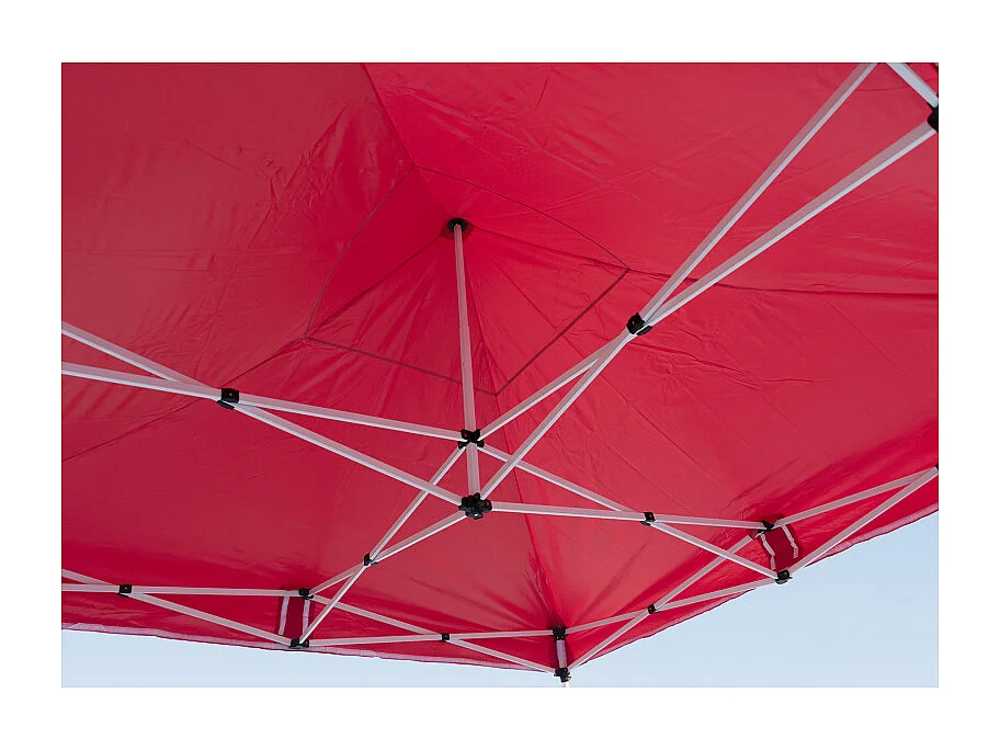 Carpa Plegable 3x3 Master Plus - Rojo - Impermeable - Cenador ideal para Camping, Eventos, Playa, Jardín