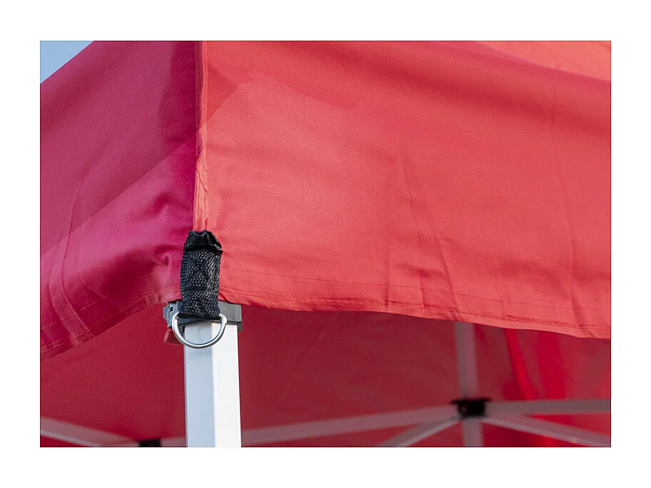 Carpa Plegable 3x3 Master Plus - Rojo - Impermeable - Cenador ideal para Camping, Eventos, Playa, Jardín