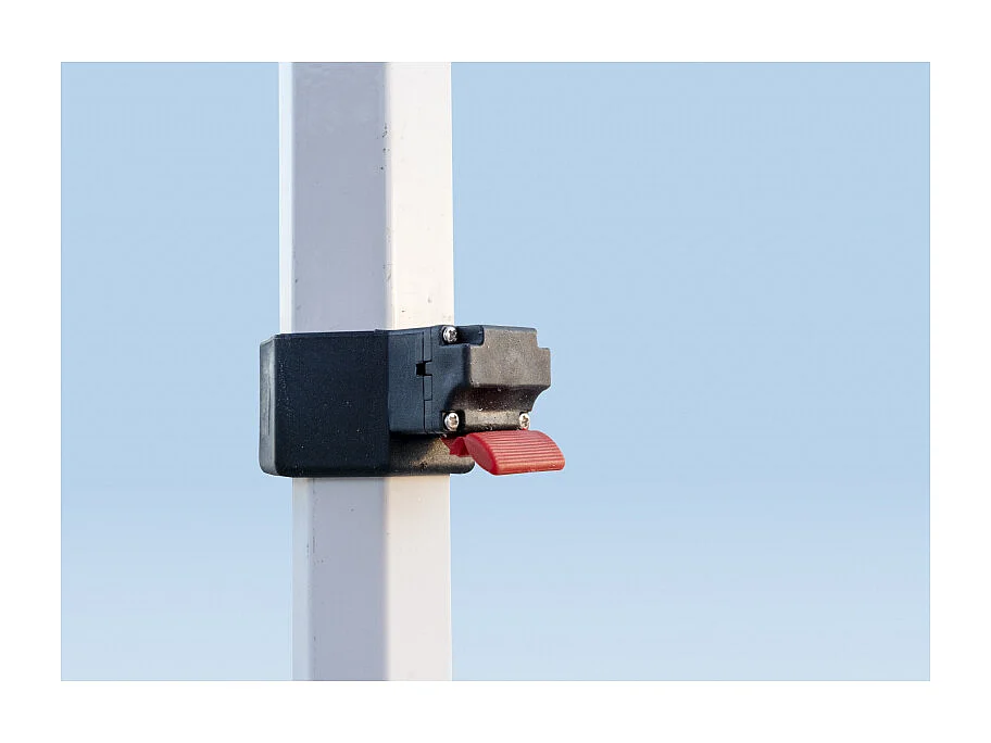 Carpa Plegable 3x3 Master Plus - Rojo - Impermeable - Cenador ideal para Camping, Eventos, Playa, Jardín