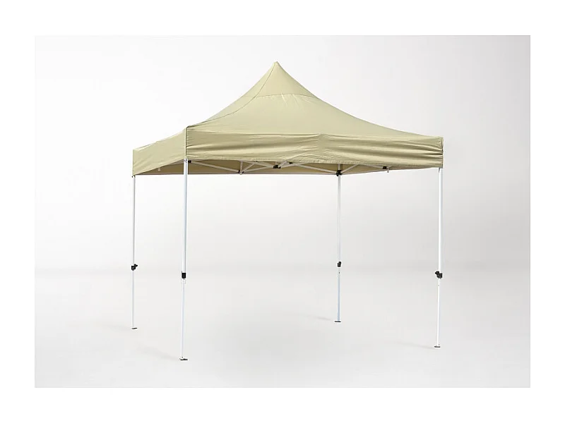 Carpa Plegable 3x3 Master Plus - Crema - Impermeable - Cenador ideal para Camping, Eventos, Playa, Jardín