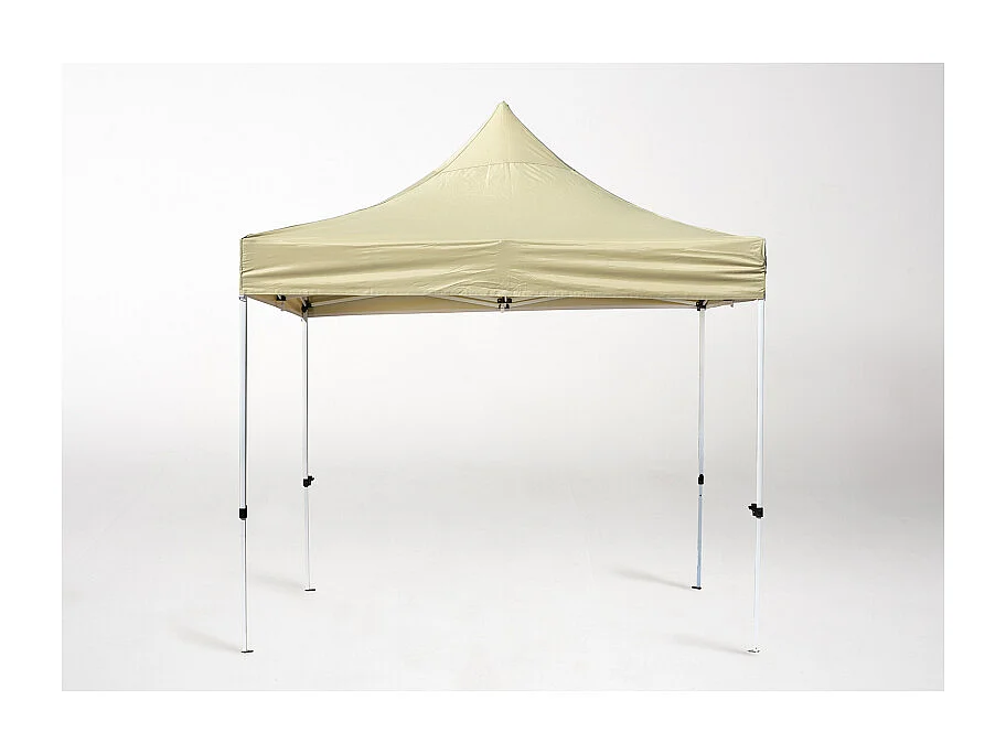 Carpa Plegable 3x3 Master Plus - Crema - Impermeable - Cenador ideal para Camping, Eventos, Playa, Jardín