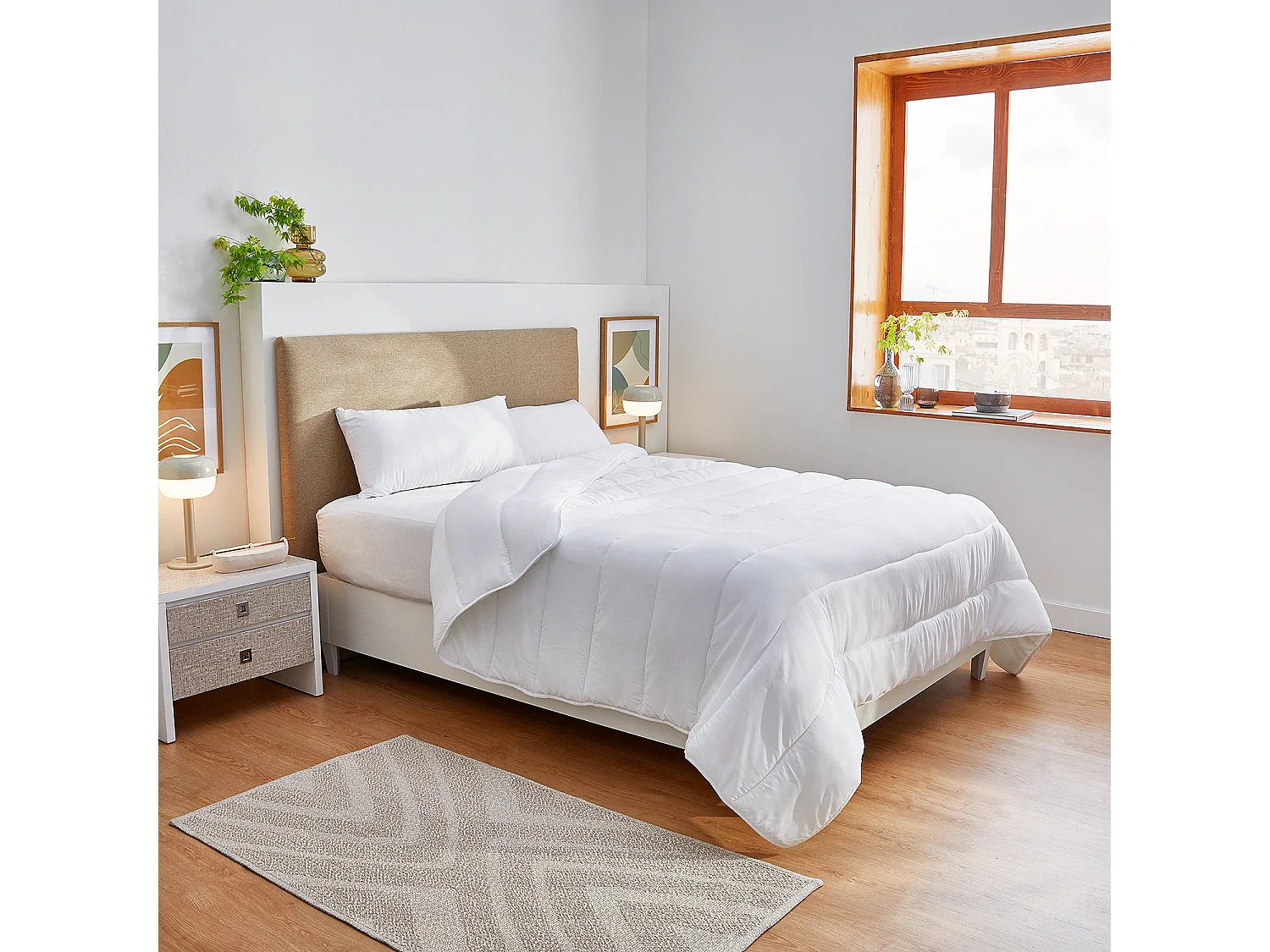 Bettdecke 140 x 200 cm aus silikonisierter Hohlfaser (Polyester), 5 cm - ACTION von PIKOLIN HOME