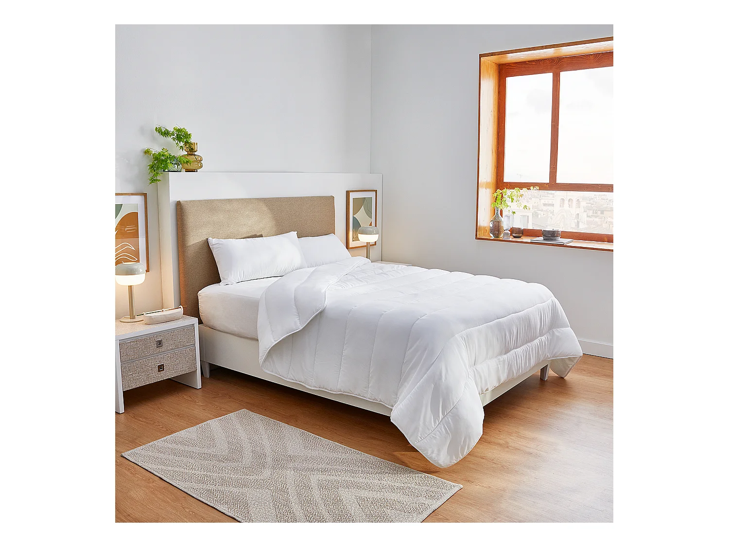 Couette fibre antiallergique 300gr extra douce
