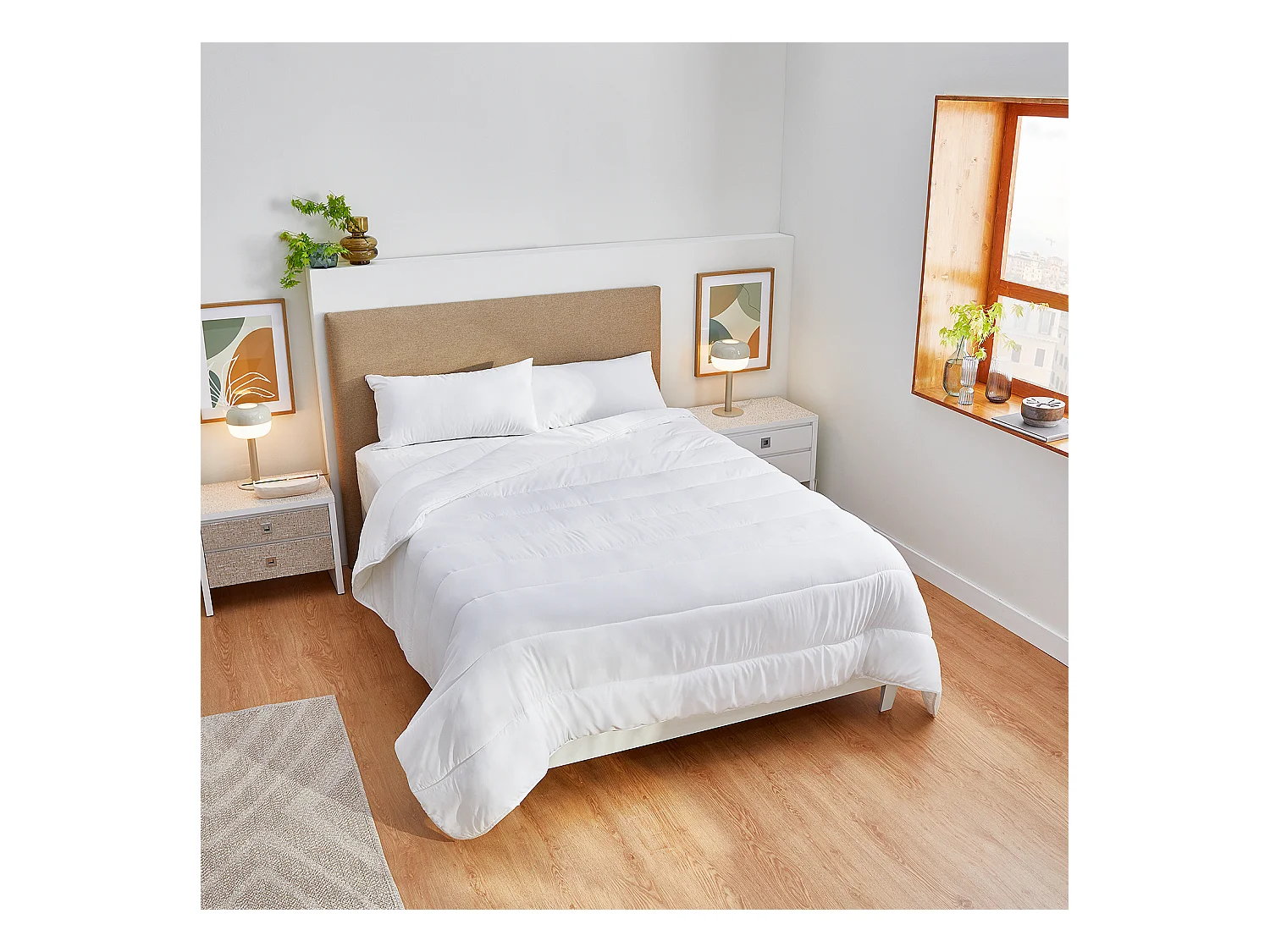 Couette fibre antiallergique 300gr extra douce