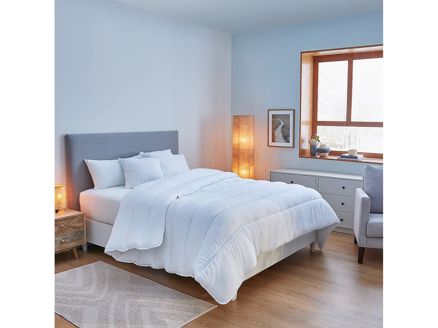 Edredão Nórdico 150 x 220 cm | PIKOLIN HOME | Fibra | Aloé Vera | Inverno Extremo