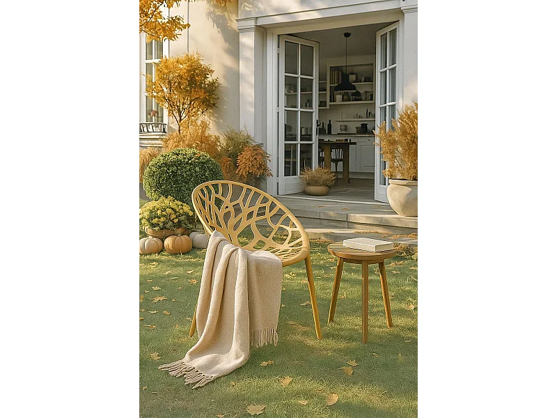 Sillas Jardín - Silla Nido - Mostaza