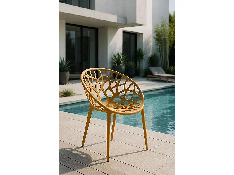 Sillas Jardín - Silla Nido - Mostaza