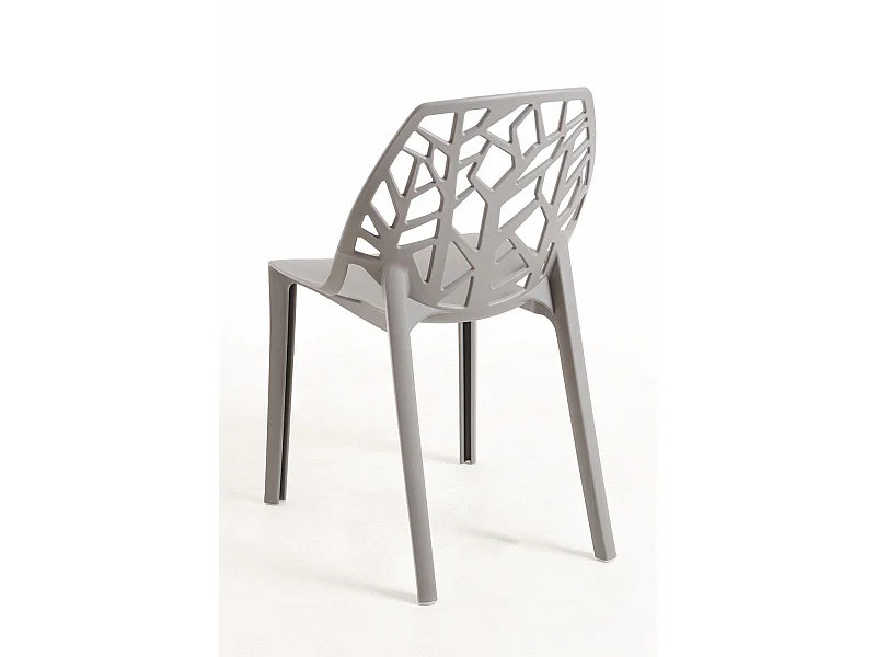 Sillas Jardín - Silla Hissar Polipropileno - Gris claro