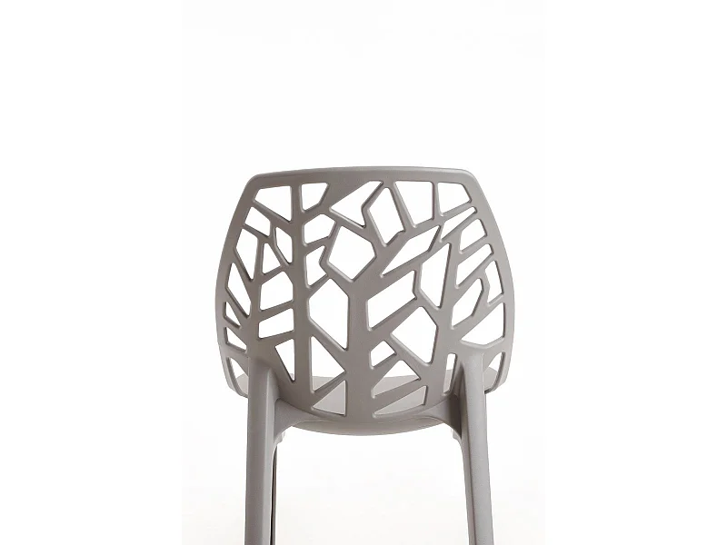 Sillas Jardín - Silla Hissar Polipropileno - Gris claro