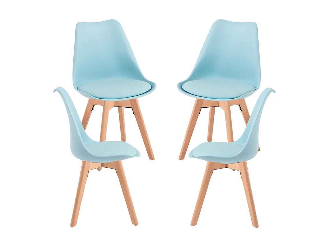 Packs Sillas Comedor - Pack 4 Sillas Synk Basic - Azul agua