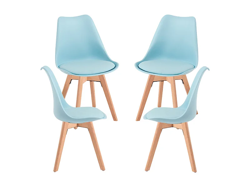 Packs Sillas Comedor - Pack 4 Sillas Synk Basic - Azul agua