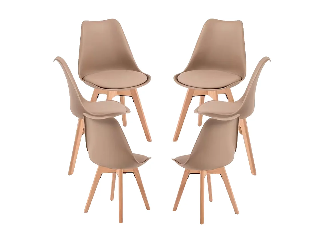 Packs Sillas Comedor - Pack 6 Sillas Synk Basic - Trigo