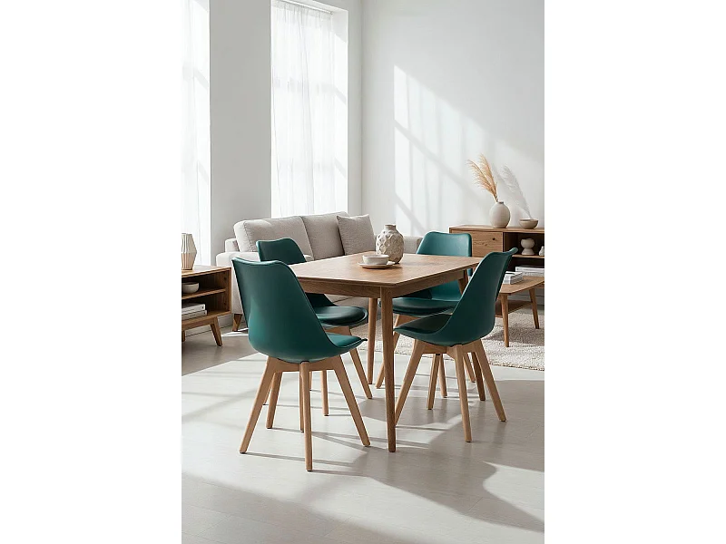Packs Sillas Comedor - Pack 4 Sillas Synk Basic - Verde oscuro