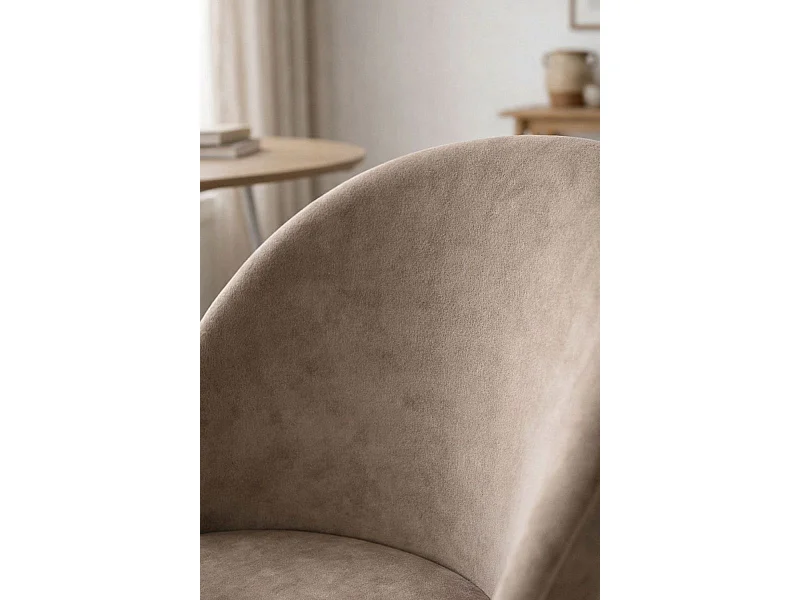 Sillas Comedor - Silla Vint Terciopelo - Champán