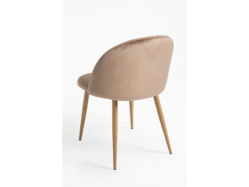 Sillas Comedor - Silla Vint Terciopelo - Champán