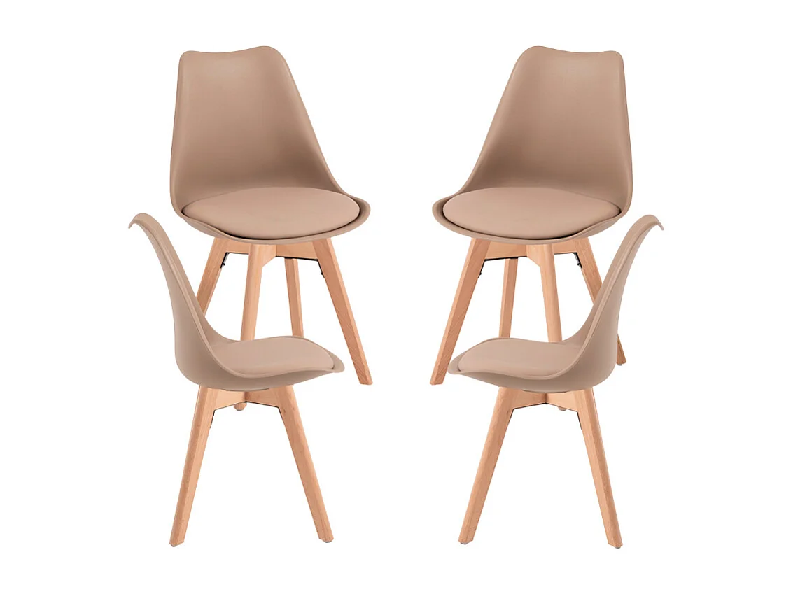 Packs Sillas Comedor - Pack 4 Sillas Synk Basic - Trigo