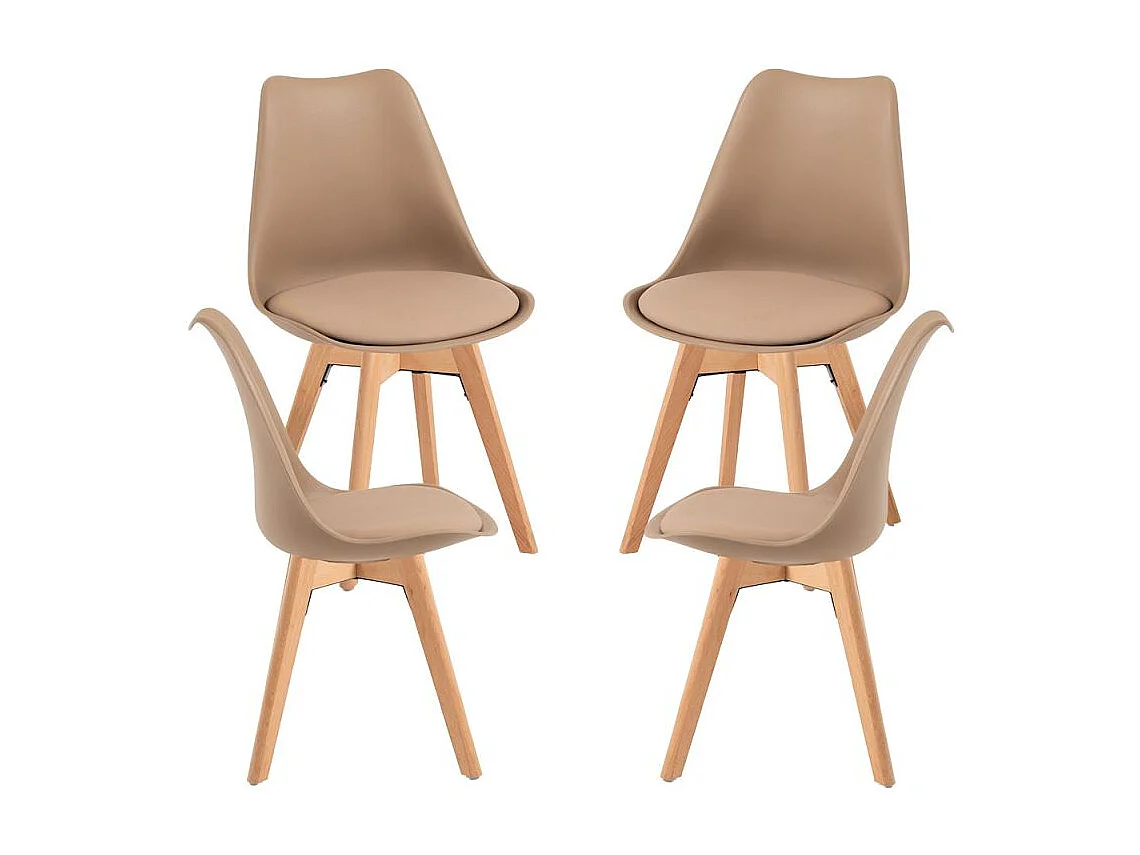 Packs Sillas Comedor - Pack 4 Sillas Synk Basic - Trigo