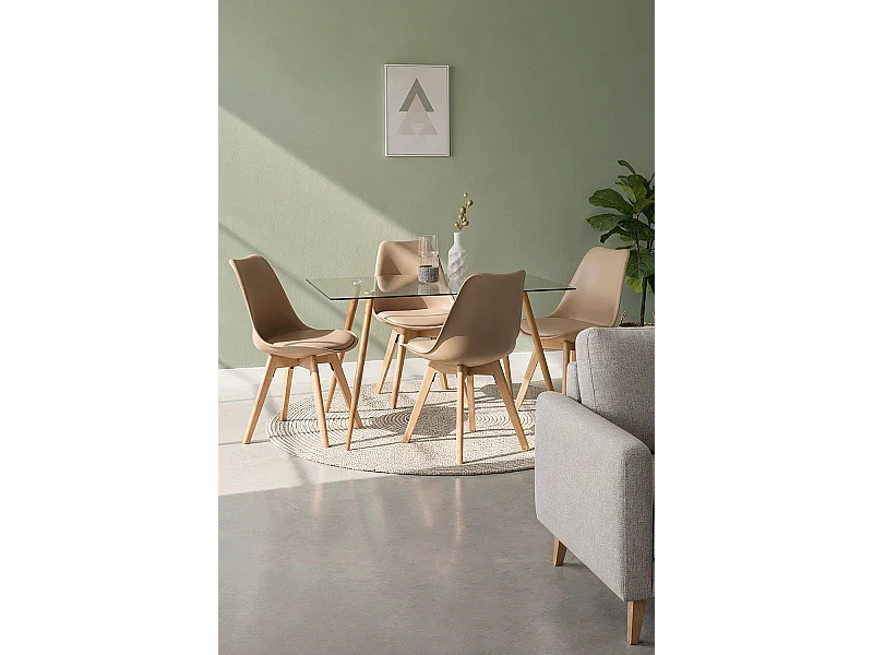 Packs Sillas Comedor - Pack 4 Sillas Synk Basic - Trigo