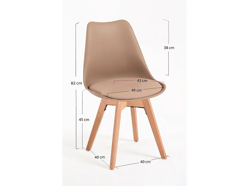 Packs Sillas Comedor - Pack 4 Sillas Synk Basic - Trigo