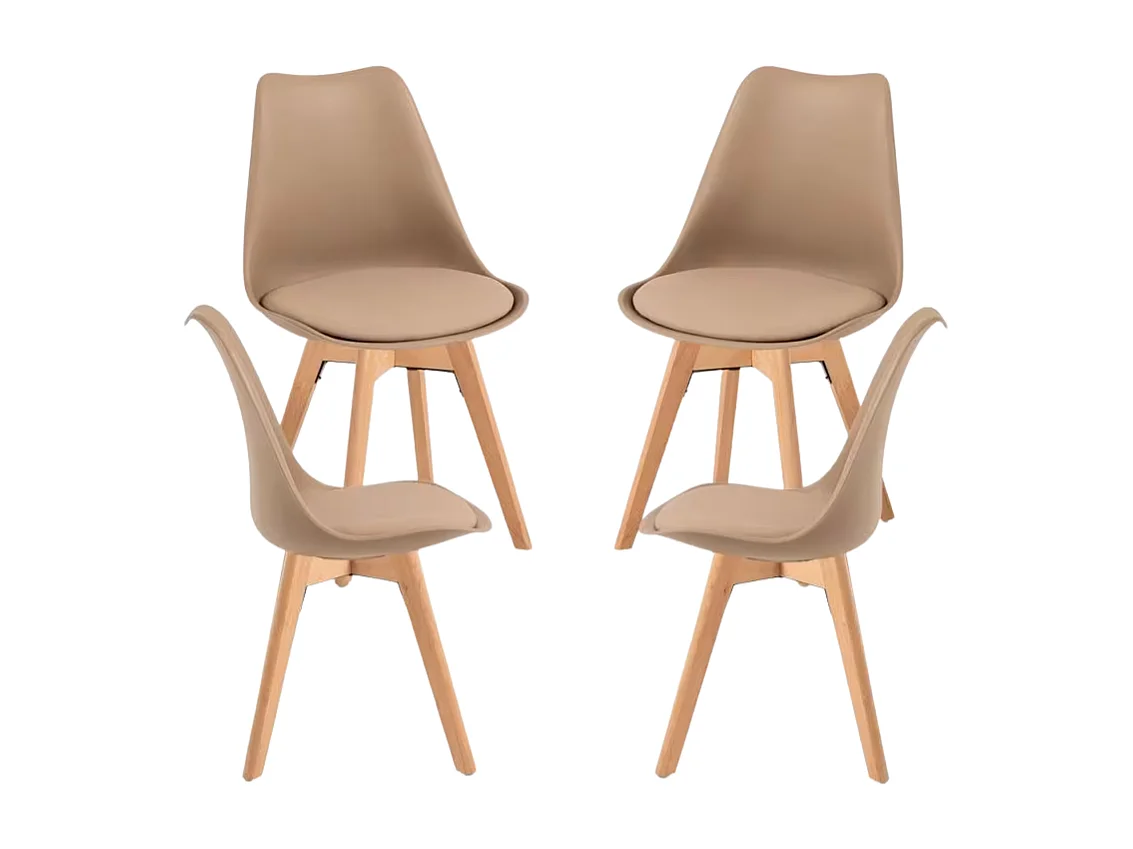 Packs Sillas Comedor - Pack 4 Sillas Synk Basic - Trigo