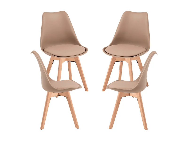 Packs Sillas Comedor - Pack 4 Sillas Synk Basic - Trigo