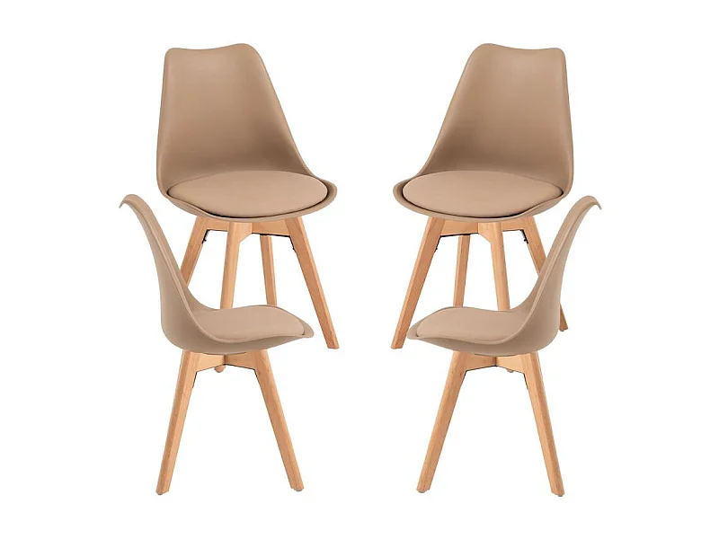 Packs Sillas Comedor - Pack 4 Sillas Synk Basic - Trigo