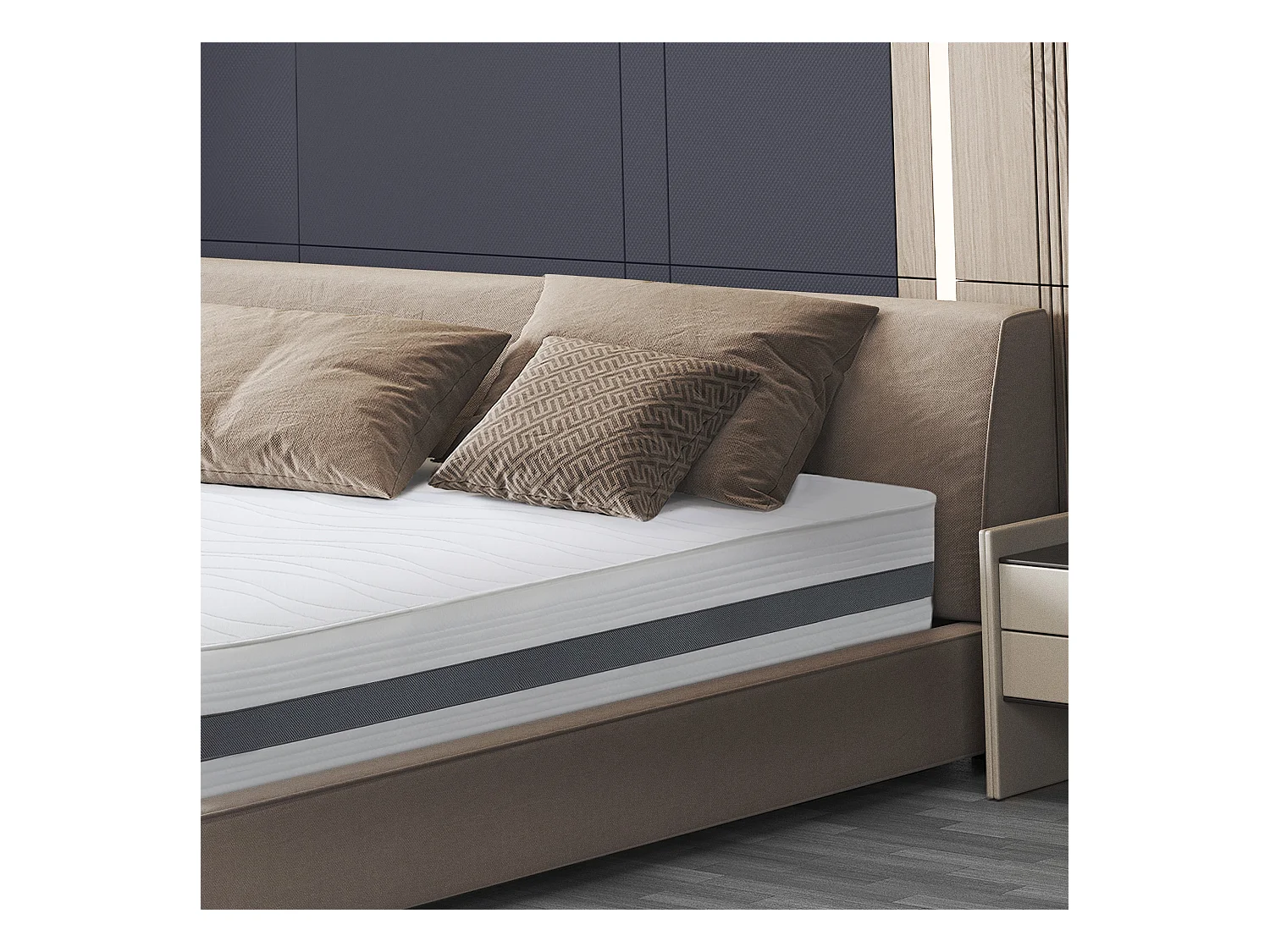 Matelas ESSENTIAL 160 X 190 Waterfoam Hypoallergénique 16CM made in Italy