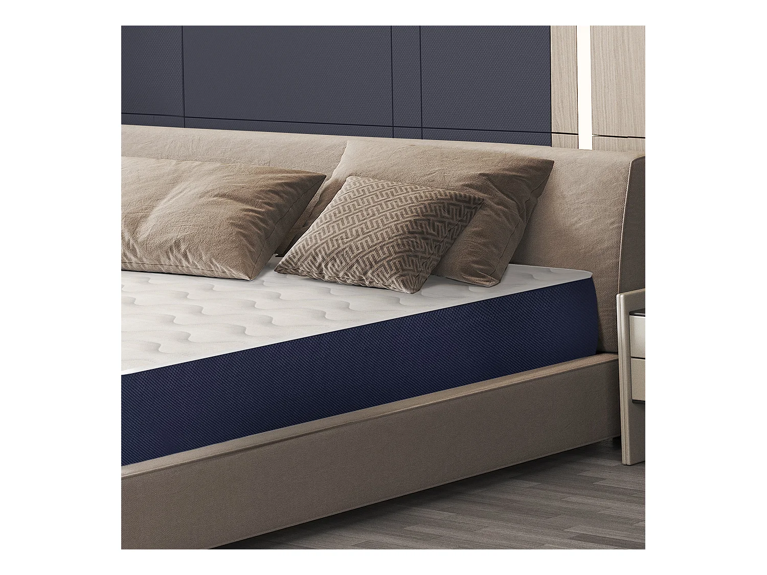 Matras ESSENTIAL 130 X 190 Waterfoam Hypoallergeen 10CM made in Italy