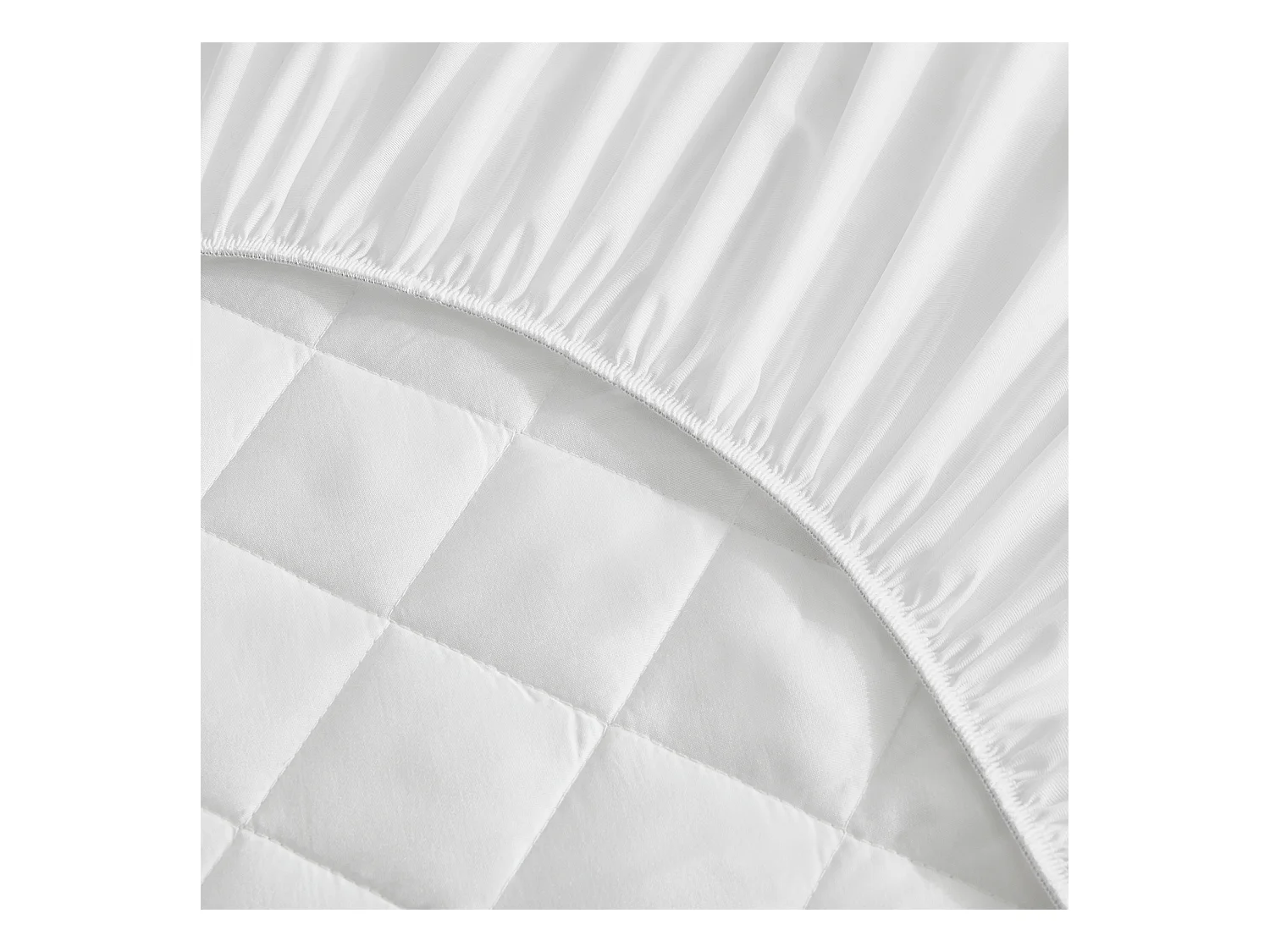 Protège-matelas antiallergique avec rembourrage en microfibre