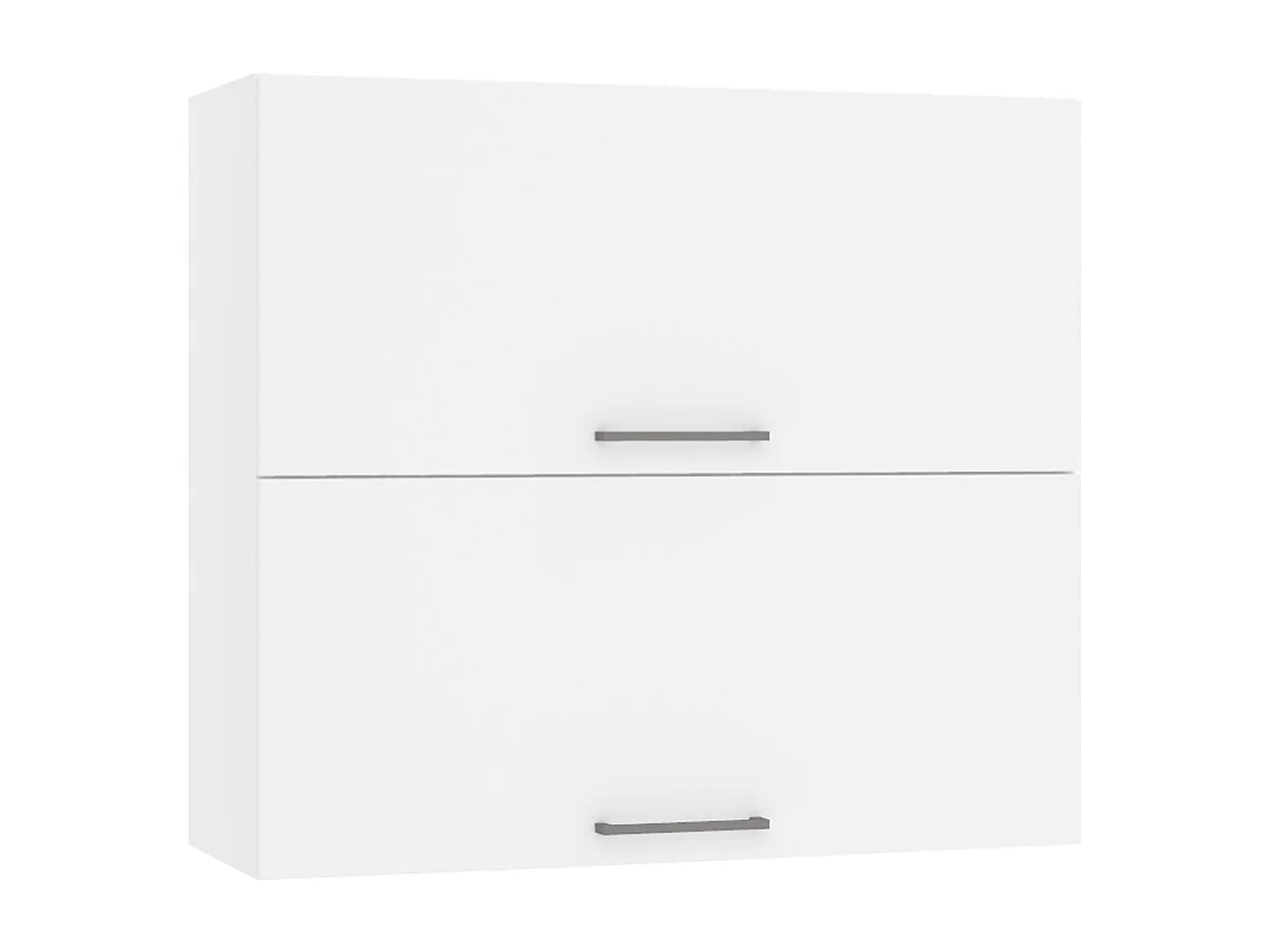 Meuble haut de cuisine avec 2 tiroirs coloris blanc-  longueur 80 x profondeur 28 x hauteur 72 cm