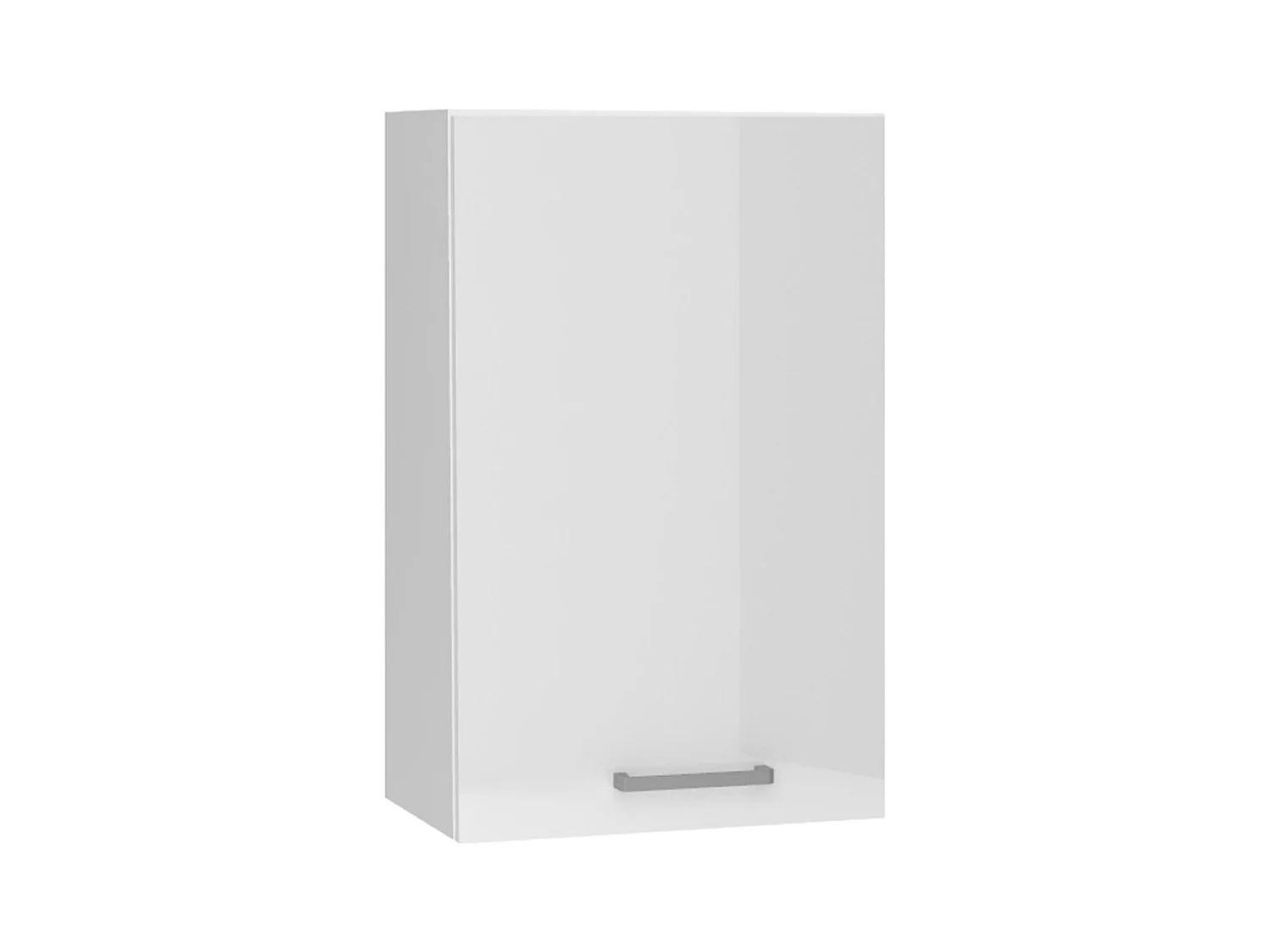 Meuble haut de cuisine coloris blanc avec 1 porte -  longueur 45 x profondeur 28 x hauteur 72 cm