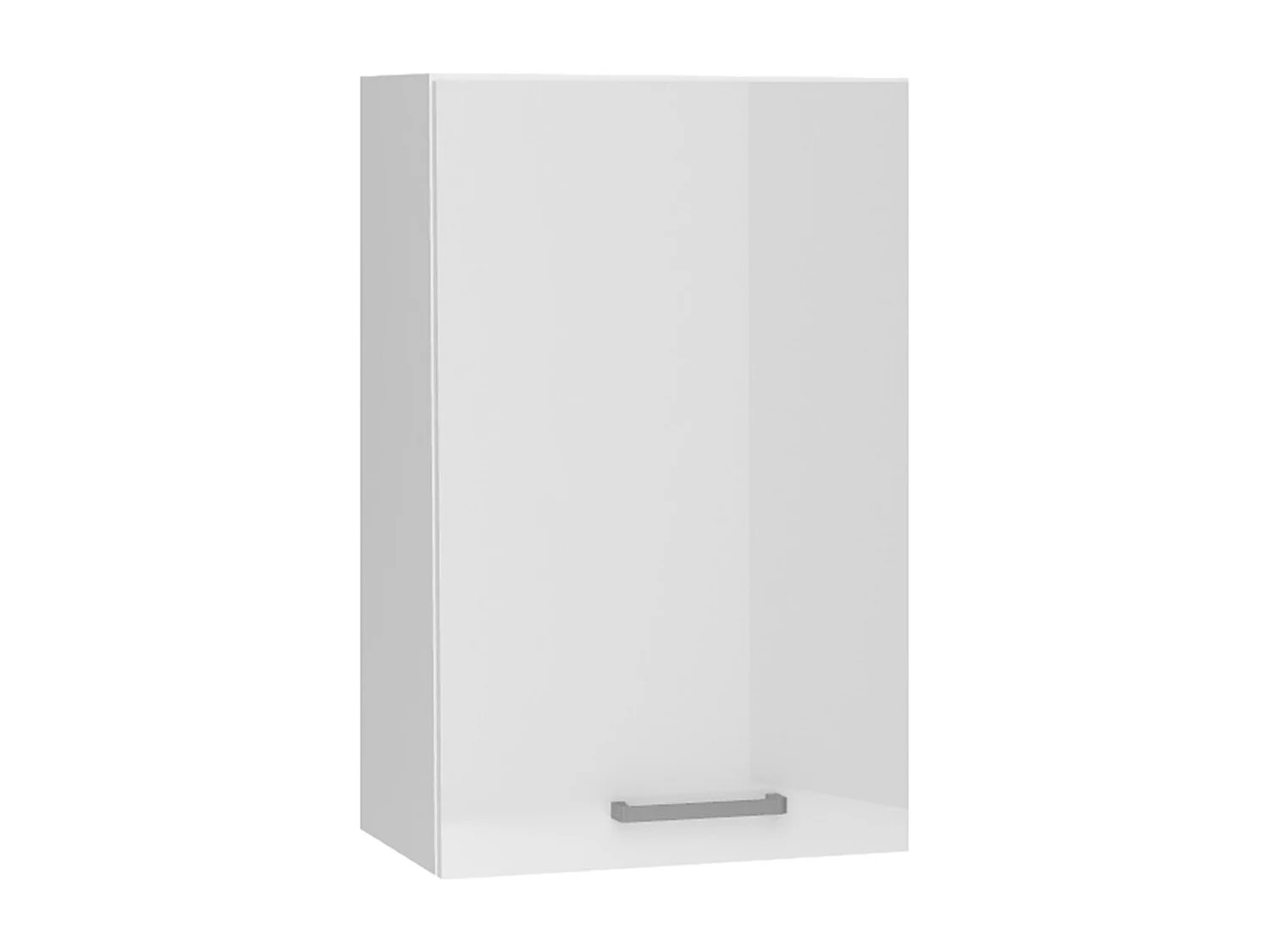 Meuble haut de cuisine coloris blanc avec 1 porte -  longueur 45 x profondeur 28 x hauteur 72 cm