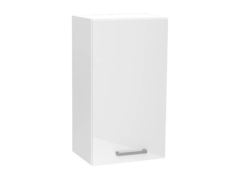 Meuble haut de cuisine coloris blanc avec 1 porte - longueur 40 x profondeur 28 x hauteur 72 cm