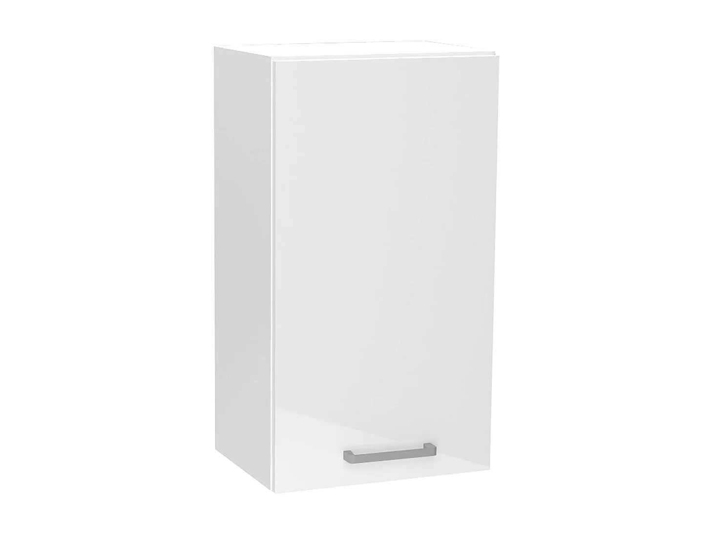 Meuble haut de cuisine coloris blanc avec 1 porte - longueur 40 x profondeur 28 x hauteur 72 cm